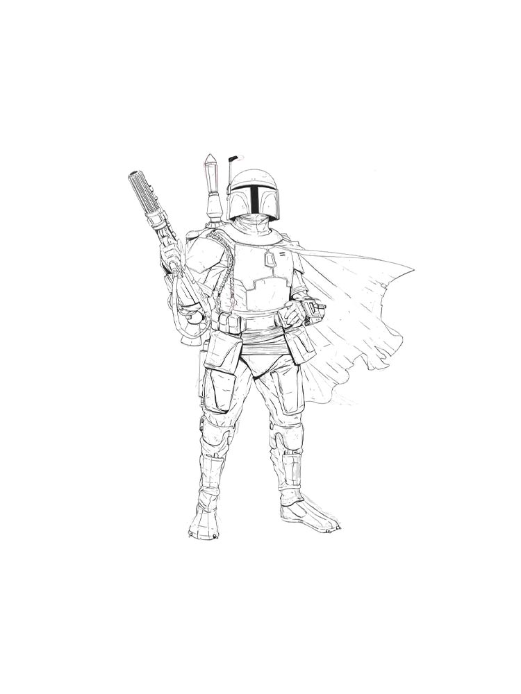 Boba Fett Coloring Pages
