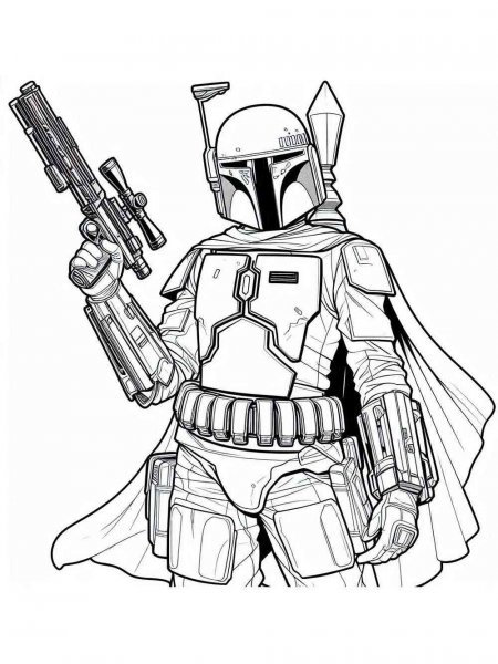 Boba Fett coloring pages