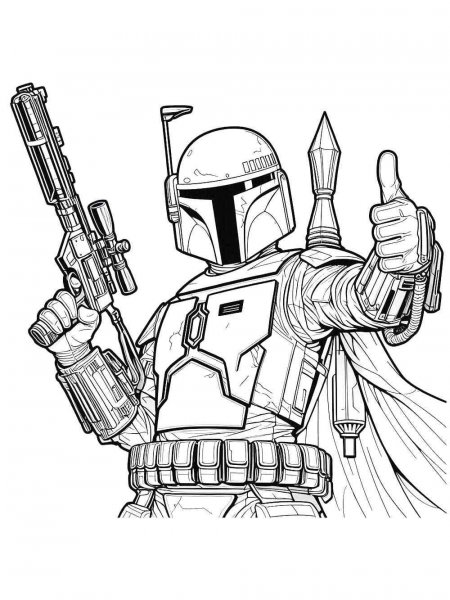 Boba Fett coloring pages