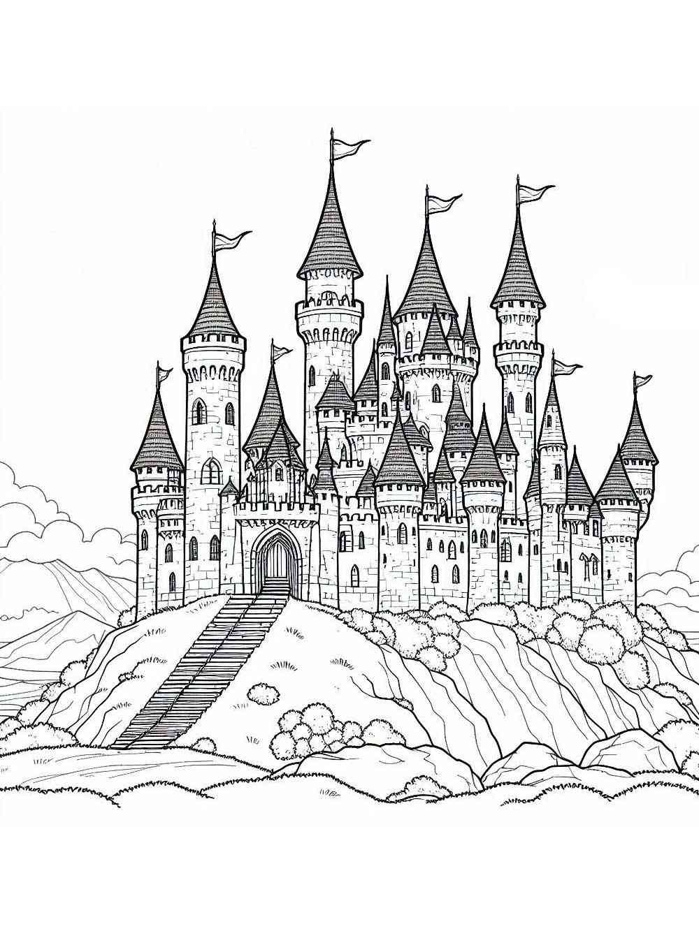 Castle Coloring Pages