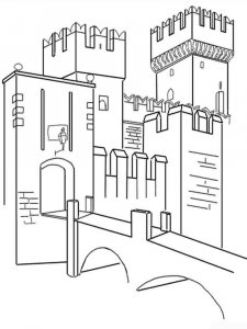 Castle coloring page 57 - Free printable