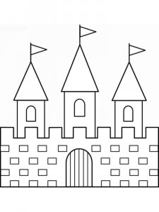 Castle coloring page 59 - Free printable