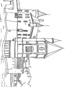 Castle coloring page 63 - Free printable