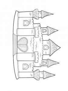 Castle coloring page 69 - Free printable