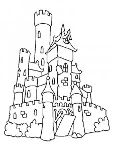Castle coloring page 70 - Free printable