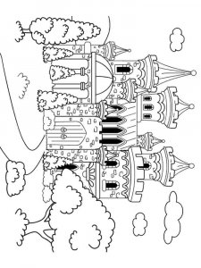 Castle coloring page 71 - Free printable