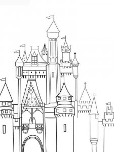 Castle coloring page 47 - Free printable