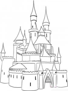 Castle coloring page 49 - Free printable