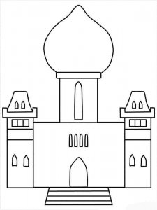 Castle coloring page 50 - Free printable
