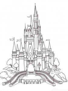 Castle coloring page 53 - Free printable