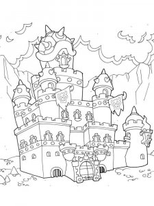 Castle coloring page 14 - Free printable