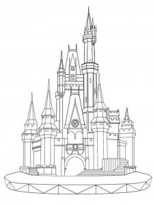 Castle coloring page 18 - Free printable