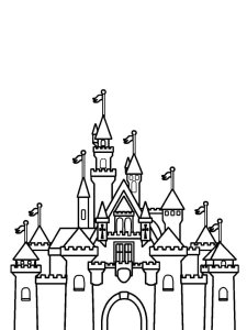 Castle coloring page 21 - Free printable