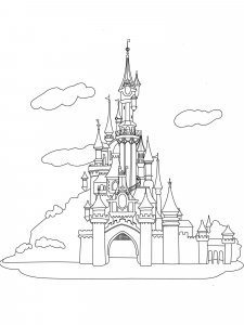Castle coloring page 27 - Free printable