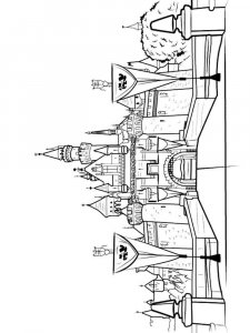 Castle coloring page 42 - Free printable