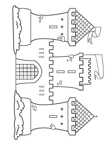 Castle coloring page 43 - Free printable