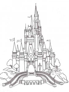 Castle and Knight coloring page 32 - Free printable