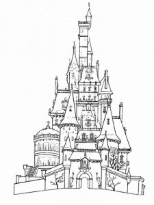 Castle and Knight coloring page 34 - Free printable