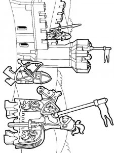 Castle and Knight coloring page 5 - Free printable