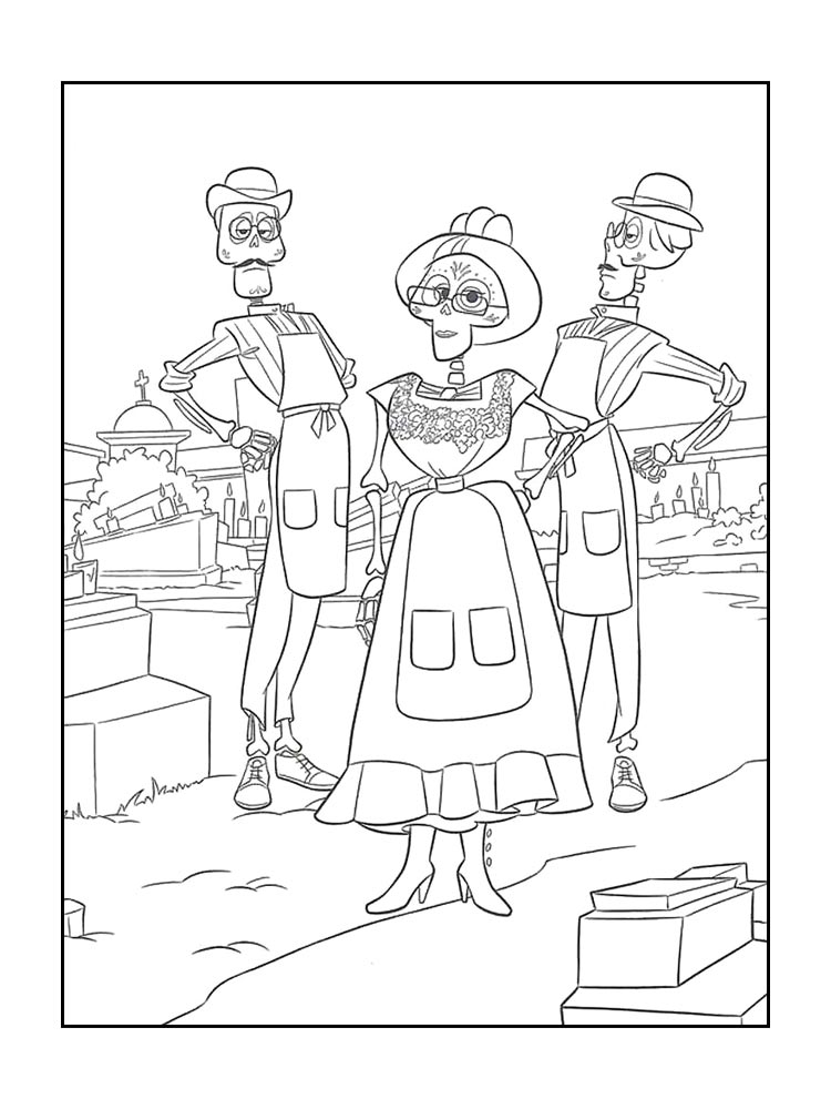 Printable Coloring Pages For Kids Coloring Pages Of Coco Disney Pixar s Coco Coloring Pages 