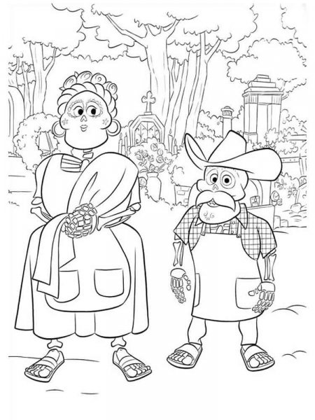 Coco coloring pages