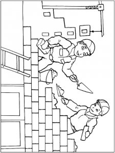 Construction site coloring page 15 - Free printable