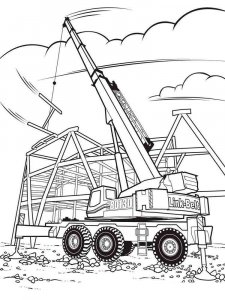 Construction site coloring page 18 - Free printable