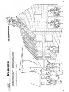Construction site coloring page 2 - Free printable
