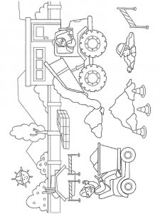 Construction site coloring page 6 - Free printable