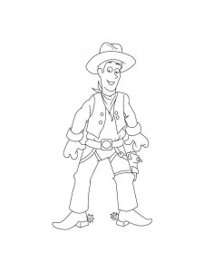 Cowboy coloring page 10 - Free printable