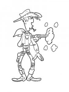 Cowboy coloring page 18 - Free printable