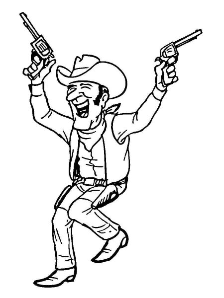 Cowboy Coloring Pages