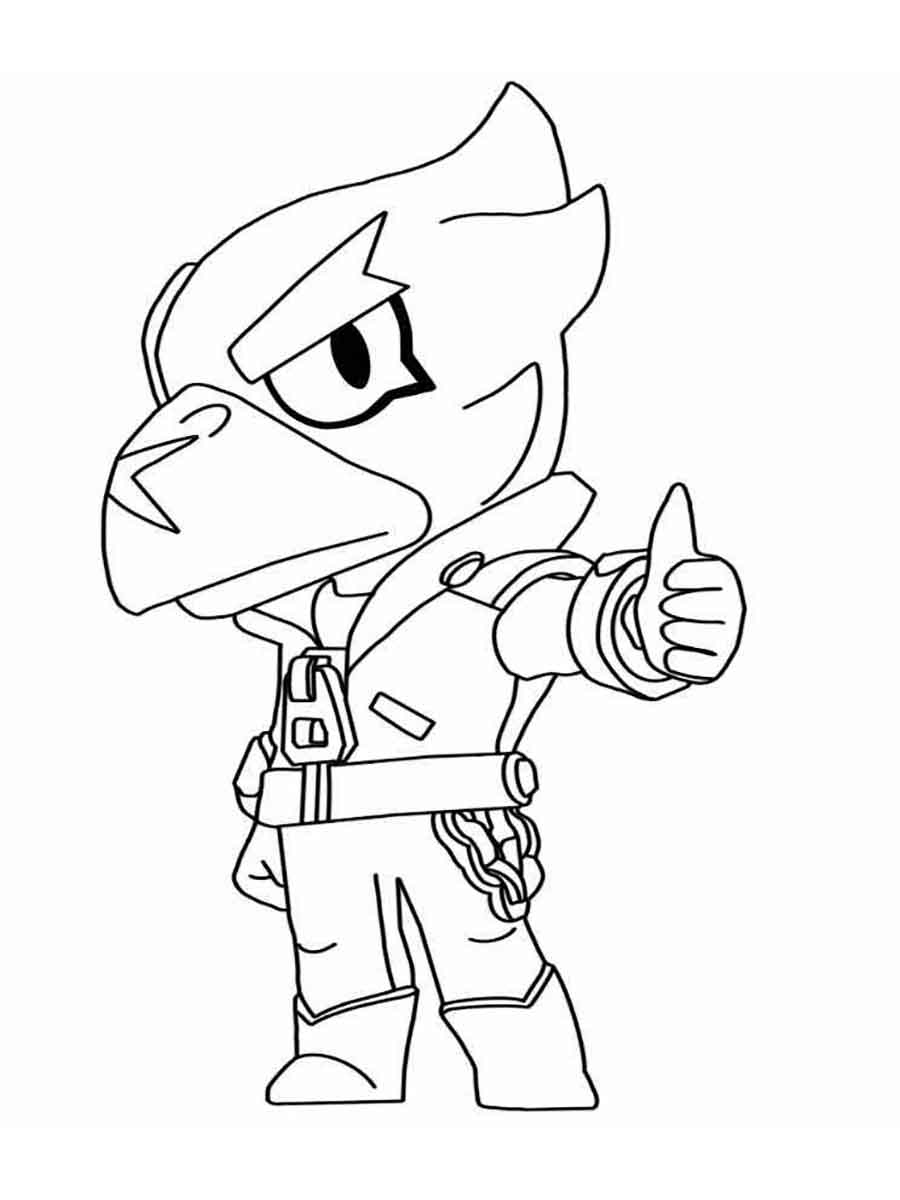 Crow Brawl Stars Coloring Pages