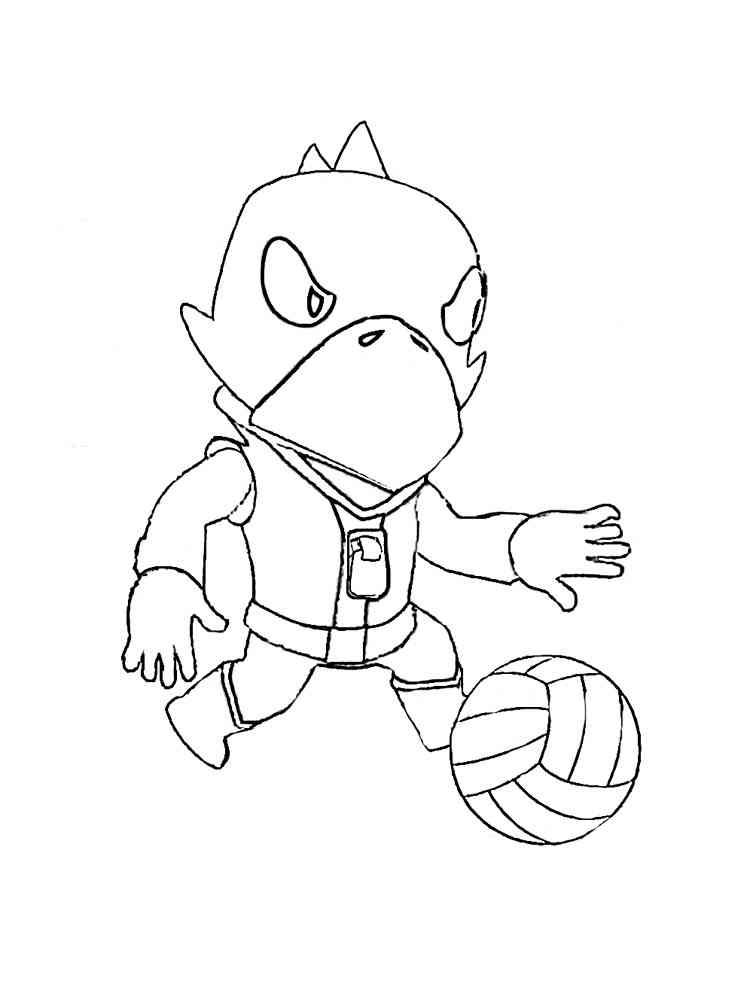 Free Brawl Stars Crow Coloring Pages Download And Print Brawl Stars Crow Coloring Pages - brawl stars mecha crow coloring page
