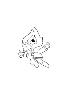 Crow Brawl Stars coloring pages