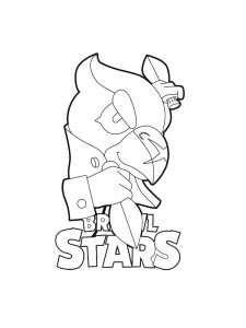 Crow Brawl Stars coloring page