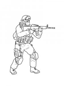 CS GO coloring page 2 - Free printable