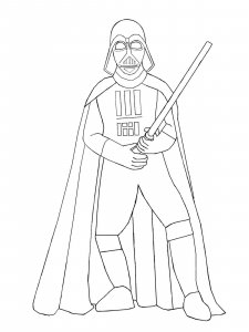 Darth Vader coloring page 17 - Free printable