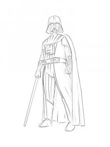 Darth Vader coloring page 22 - Free printable