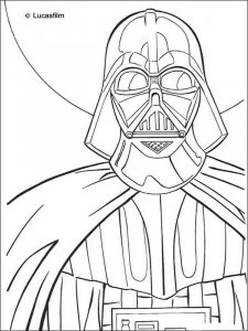 Darth Vader coloring page 1 - Free printable