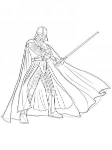 Darth Vader coloring page 11 - Free printable
