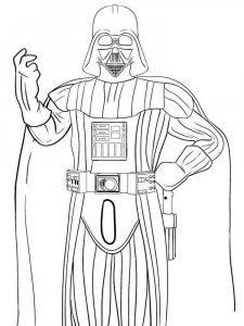 Darth Vader coloring page 12 - Free printable