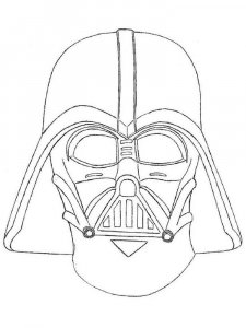 Darth Vader coloring page 2 - Free printable