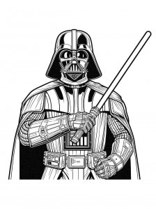 Darth Vader, dark Jedi coloring page