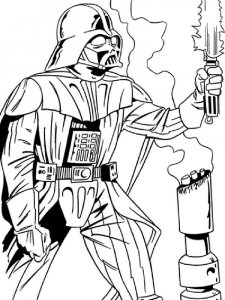 Darth Vader coloring page 3 - Free printable