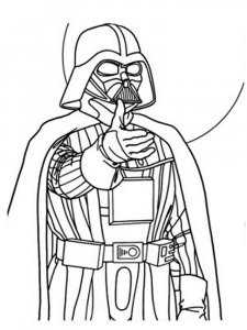 Darth Vader coloring page 7 - Free printable