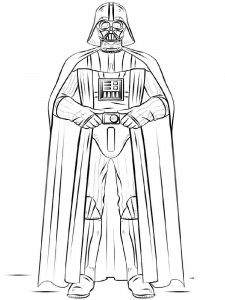 Darth Vader coloring page 8 - Free printable