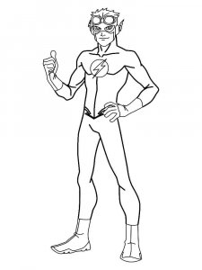 DC Comics Flash coloring page 10 - Free printable