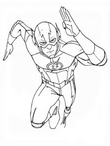 DC Comics Flash coloring page 3 - Free printable