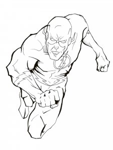 DC Comics Flash coloring page 8 - Free printable